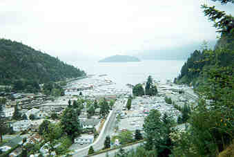 [Horseshoe Bay, with ferry docks on the right]
