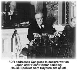 franklin roosevelt declaration of war