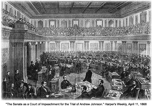 Image result for andrew johnson impeachment images